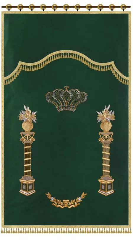 Parochet Standard Jugs Yeshiva Pillars / P13 - Image 8