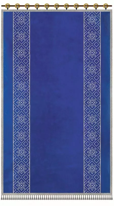 ⁦פרוכת פסי סברובסקי / P135⁩ – תמונה ⁦13⁩