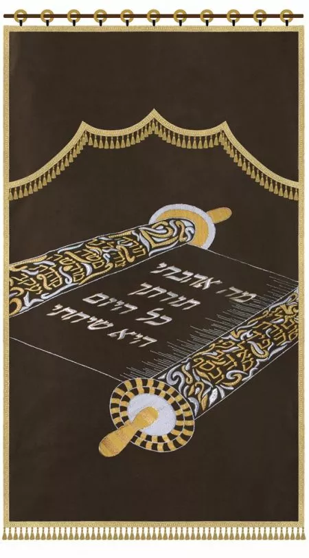 ⁦פרוכת ספר תורה פתוח / P169⁩ – תמונה ⁦9⁩