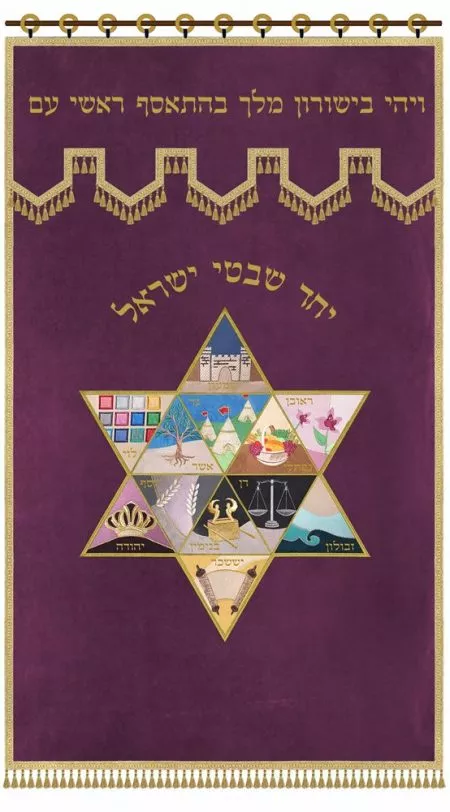 Parochet Magen David 12 Tribes / P166 - Image 10