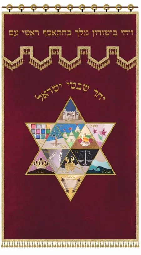 Parochet Magen David 12 Tribes / P166 - Image 9