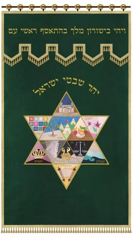 Parochet Magen David 12 Tribes / P166 - Image 8