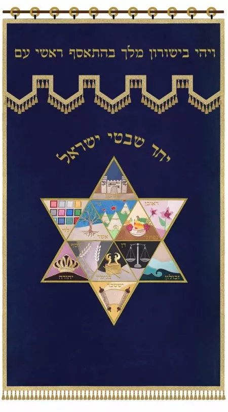 Parochet Magen David 12 Tribes / P166 - Image 13