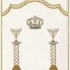 ⁦פרוכת סטנדרט עמודי מנורות חב"ד / P173⁩ – תמונה ⁦13⁩