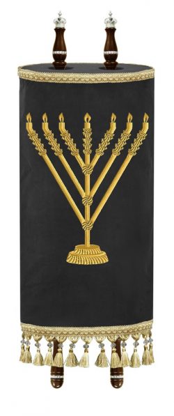 Torah Mantle Chabad menorah