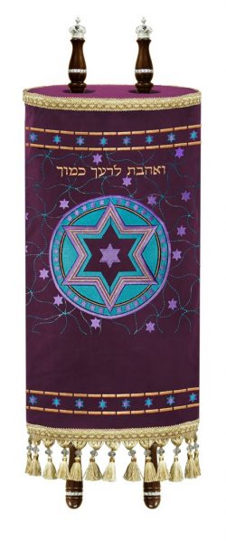 Torah Mantle Stars and Star of David