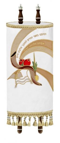 Torah Mantle Stained glass holidays