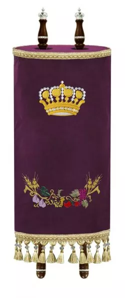 Torah Mantle Crown and wreath Seven Species