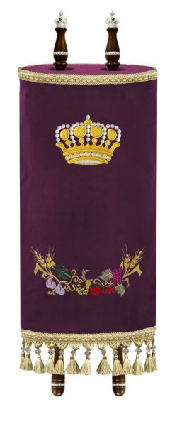 Torah Mantle Crown and wreath Seven Species