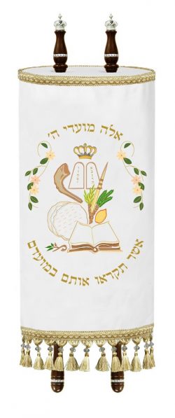 Torah Mantle Holidays Flowers