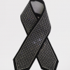 Tallit's atarah black velvet with round Swarovski stones