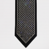 Tallit's atarah black velvet with round Swarovski stones