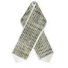 Atarah for Tallit with golden rectangle crystal on natural wool - Image 2
