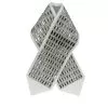 Atarah for Tallit with transparent rectangular Crystal on natural wool - Image 2