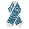 Atarah for Tallit with turquoise square Crystal on natural wool - Image 3