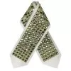 Atarah for Tallit with golden square Crystal on natural wool - Image 2
