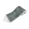Atarah for Tallit with transparent rectangular Crystal on natural wool
