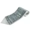 Atarah for Tallit with transparent rectangular Crystal on natural wool