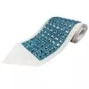Atarah for Tallit with turquoise square Crystal on natural wool