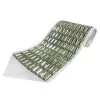Atarah for Tallit with golden rectangle crystal on natural wool