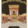Parochet Beit Hamikdash Full Embroidery B