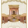 Parochet Beit Hamikdash Full Embroidery W