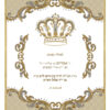 Parochet Crown and Swarovski Fancy cream white