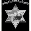 Parochet Magen David Tribes black silver