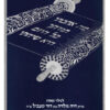 Parochet Open Torah Scroll blue