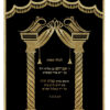 Parochet Striped Gates black gold