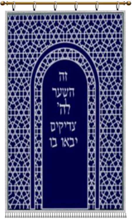 Parochet Textured Magen David Blue