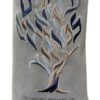 Torah Mantle Etz CHaim Typographic grey
