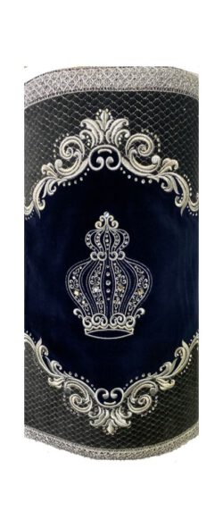 Torah Mantle royalty crown blue grey